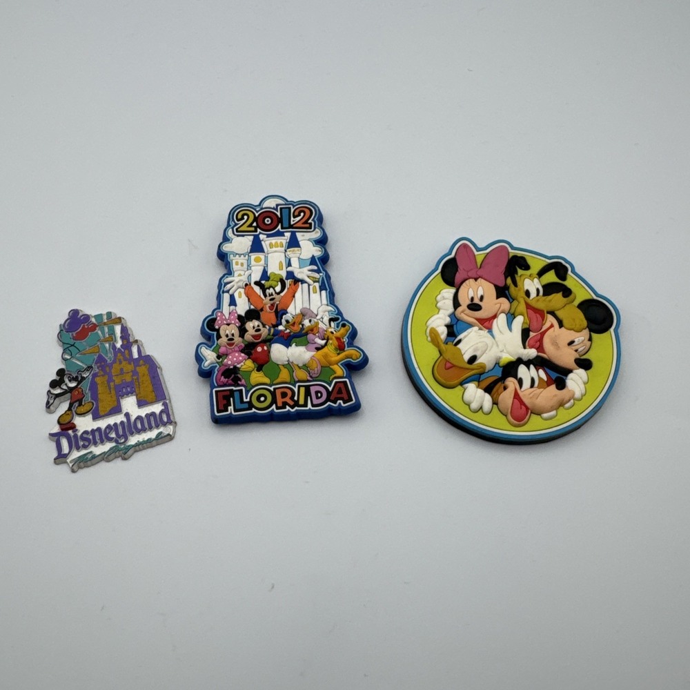 Disney Walt Disney World Disneyland Magnet Collection Original & Authentic